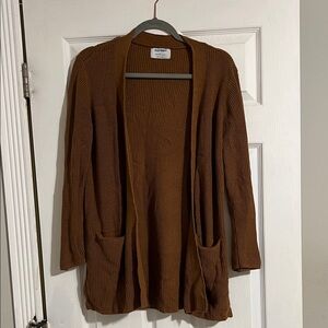 Old Navy Women's Tan Open-Front Cardigan